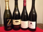 Prosecco, Lambrusco, Cotes du Rhone, Pinot Noir