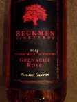 Beckmen Grenache Rose'